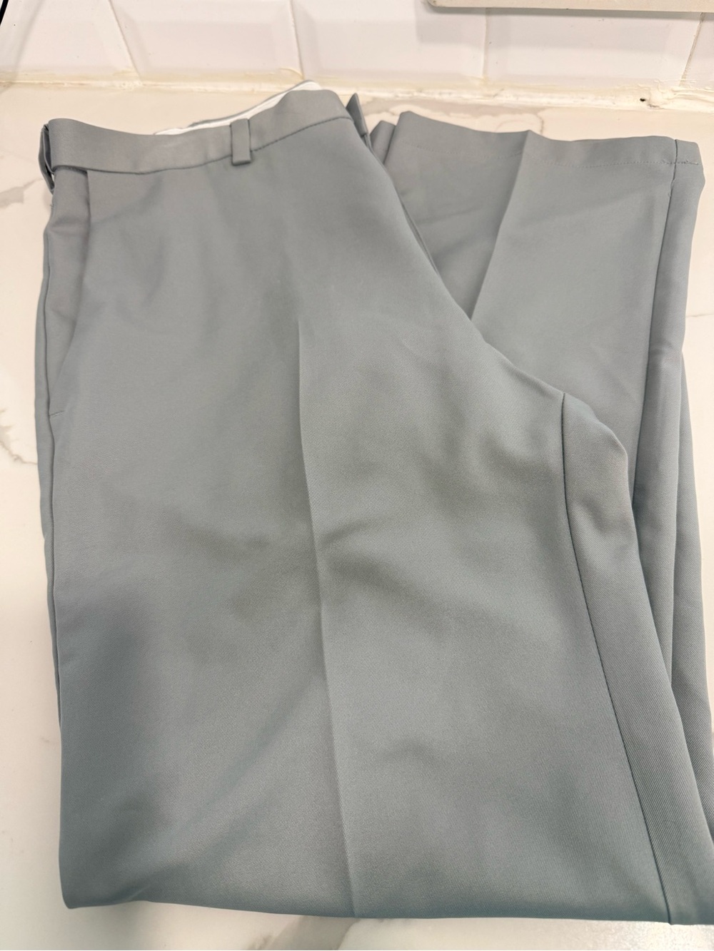 Men's Light Gray Dress Pants - Classic Tailored Fit